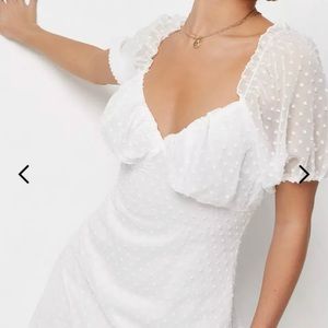 NWT white milkmaid dress